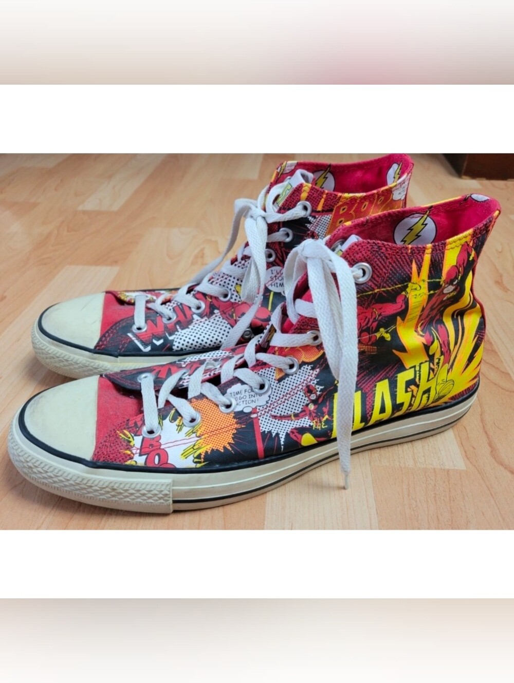 Converse x DC Comics Flash high top sneakers